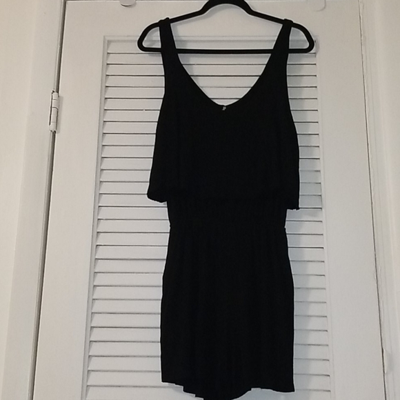 "Color Thread" Little Black Romper - Picture 3 of 12